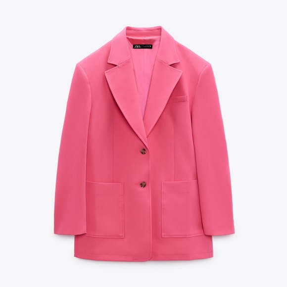 NWT ZARA Pink Blazer XS - Picture 6 of 16